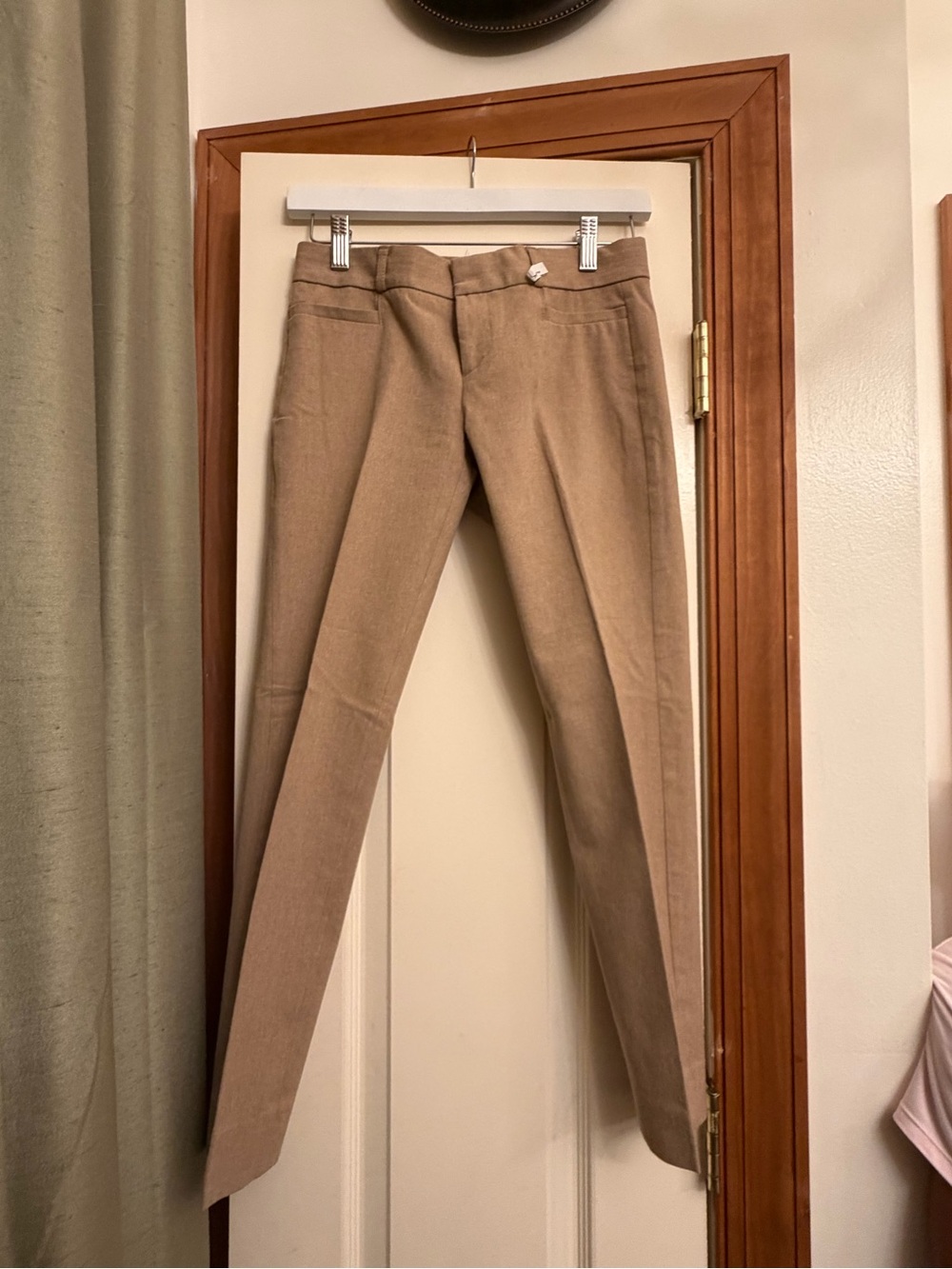 Banana Republic Women Petite 00 Slim Ankle Taupe Beige Work/Career Pants